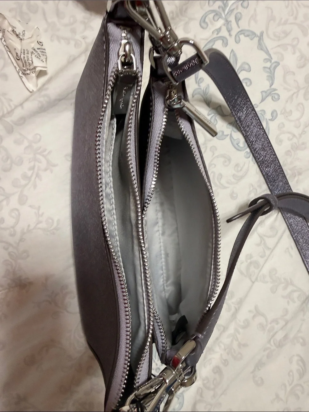 kate spade Silver Glitter Crossbody Bags